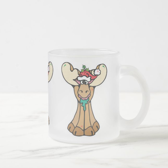 Taza De Cristal Esmerilado navidades tontos (Derecha)