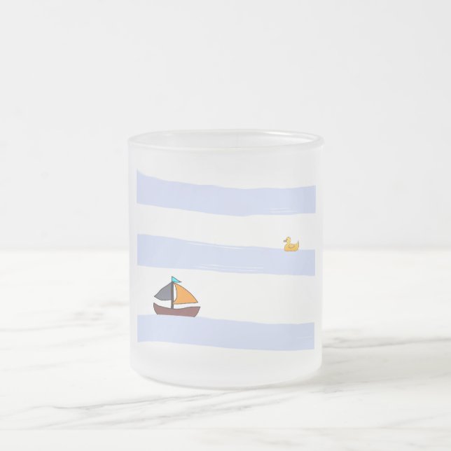 TAZA DE CRISTAL ESMERILADO NAVY COFFEE MUG (Centro)