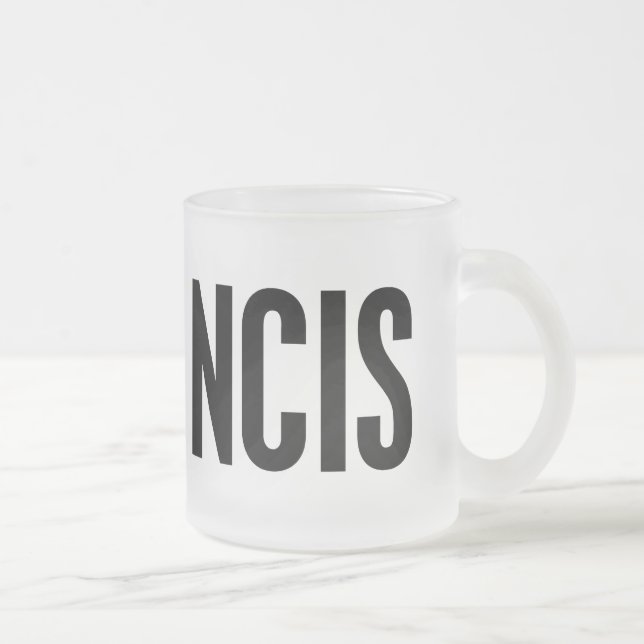 TAZA DE CRISTAL ESMERILADO NCIS (Derecha)