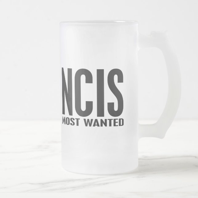Taza De Cristal Esmerilado NCIS más deseado (Derecha)