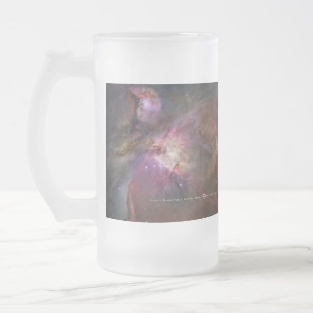 Taza De Cristal Esmerilado Nebulosa de Orión (Izquierda)