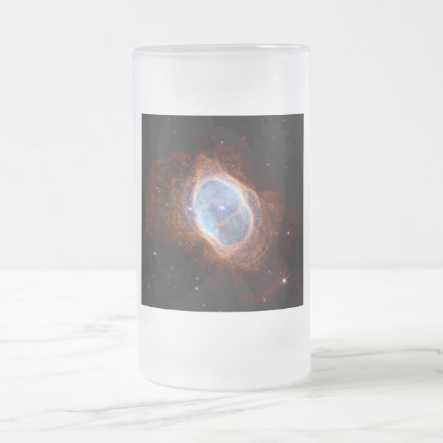 Taza De Cristal Esmerilado Nebulosa del Anillo Sur Telescopio Espacial James  (Centro)