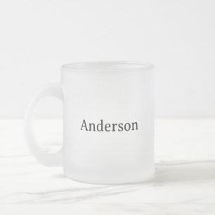Taza De Cristal Esmerilado Negocio Profesional Sencillo 10 oz