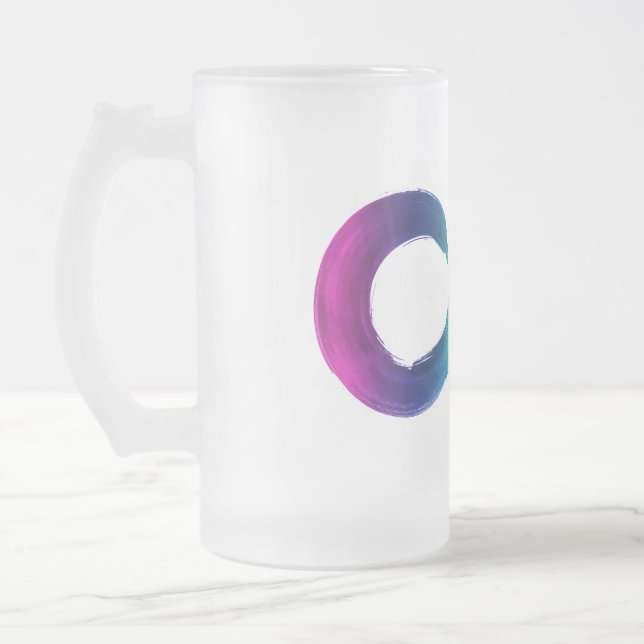 Taza De Cristal Esmerilado Neurodiversidad cepillada (Izquierda)