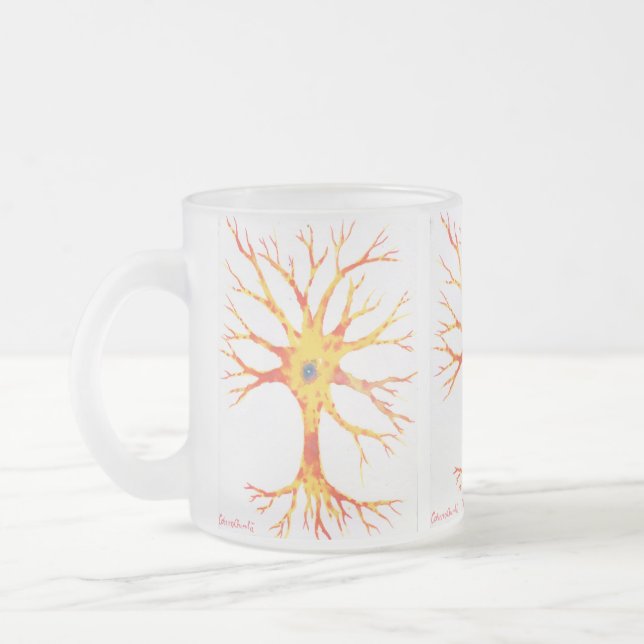 Taza De Cristal Esmerilado Neuron (Izquierda)