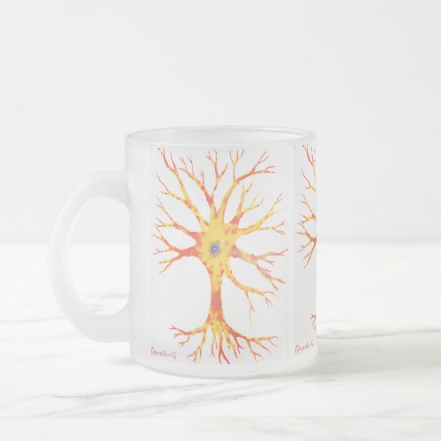 Taza De Cristal Esmerilado Neuron (Izquierda)