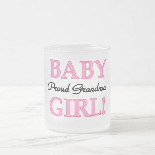 Taza De Cristal Esmerilado Nieta orgullosa, camisetas y regalos