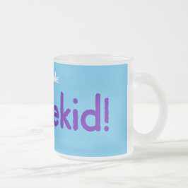 Taza De Cristal Esmerilado ¡niño con problemas!