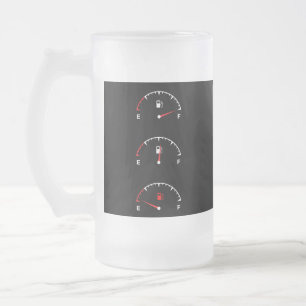 Taza De Cristal Esmerilado Nivel de cerveza para el indicador de combustible
