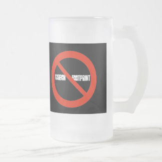Taza De Cristal Esmerilado No Carbon Foot Print Mug