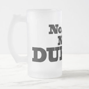 Taza De Cristal Esmerilado ¡No Durnk! Vidrio de cerveza helado