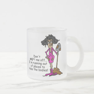 Taza De Cristal Esmerilado No ensucie conmigo