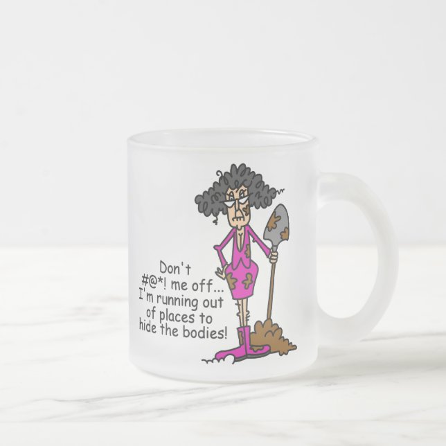Taza De Cristal Esmerilado No ensucie conmigo (Derecha)