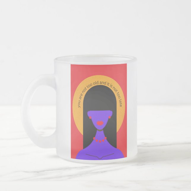 Taza De Cristal Esmerilado No eres demasiado viejo. (Izquierda)