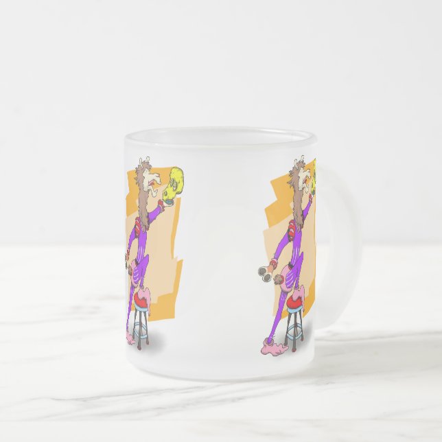 Taza De Cristal Esmerilado ¡No hay drama de llama! 1 (Anverso derecho)