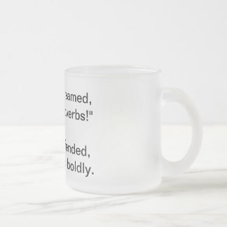 Taza De Cristal Esmerilado No hay publicidad de peluca cómica