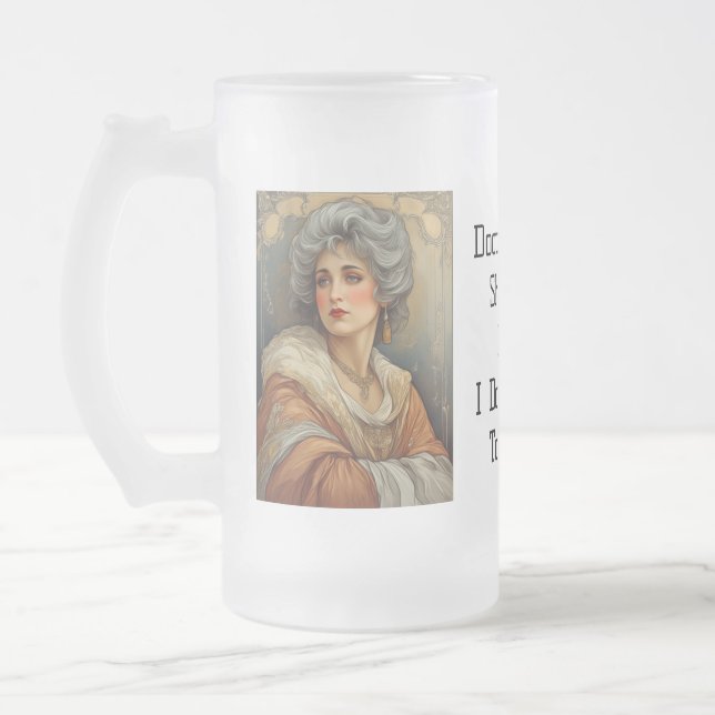 Taza De Cristal Esmerilado ¡¡¡No Me Bebí De Eso!!! (Izquierda)
