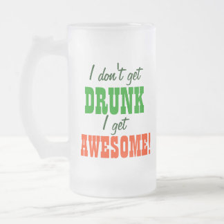 Taza De Cristal Esmerilado ¡No me consigo bebido consigo impresionante!