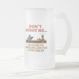 Taza De Cristal Esmerilado No me moleste