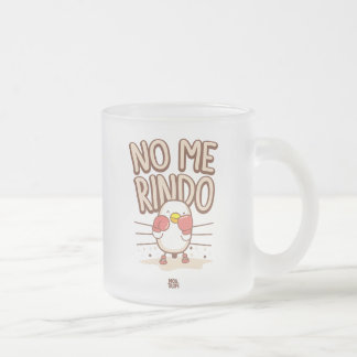 Taza De Cristal Esmerilado │No me rindo
