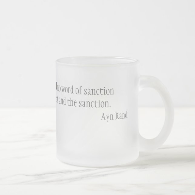 Taza De Cristal Esmerilado No necesito ninguna autorización (Derecha)