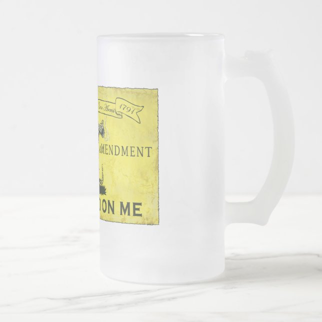 Taza De Cristal Esmerilado No pise en mí (Derecha)