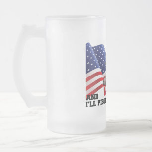 Taza De Cristal Esmerilado No quemes mi bandera