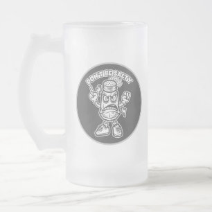 Taza De Cristal Esmerilado No seas salado, Ilustracion gracioso