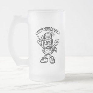 Taza De Cristal Esmerilado No seas salado, Ilustracion gracioso
