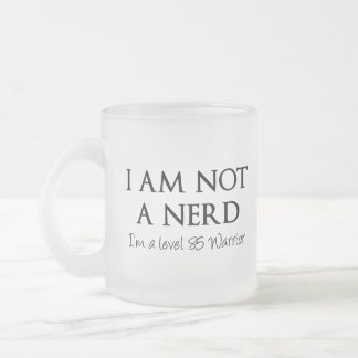 Taza De Cristal Esmerilado No soy un empollón, yo soy un guerrero del nivel