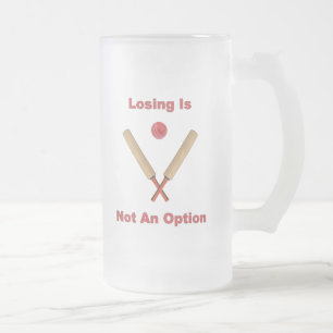 Taza De Cristal Esmerilado No un grillo de la opción