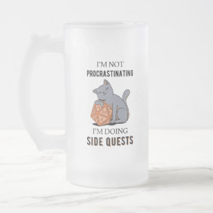 Taza De Cristal Esmerilado No voy a retrasar estoy haciendo quedes paralelas 