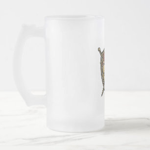 Taza De Cristal Esmerilado Noble Escudo de León Mug