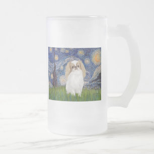 Taza De Cristal Esmerilado Noche estrellada - Chin japonés (limón 1)