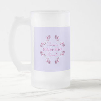 Taza De Cristal Esmerilado Nombre de la boda personalizada Regalo Mug de vidr