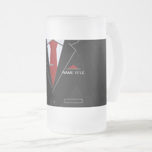 Taza De Cristal Esmerilado Nombre Personalizado Empresa Regalo Cerveza de vid