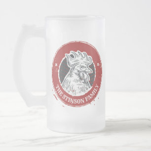 Taza De Cristal Esmerilado NOMBRE Personalizado Registro de País Personaliza