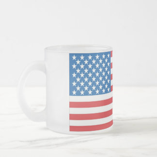Taza De Cristal Esmerilado nosotros bandera grande