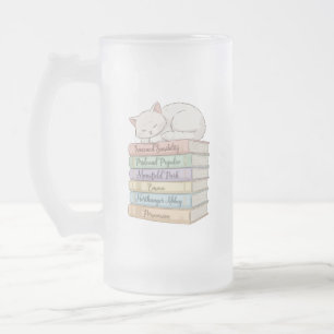 Taza De Cristal Esmerilado Novelas de Jane Austen IX