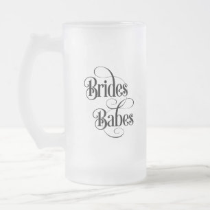 Taza De Cristal Esmerilado Novias nenas