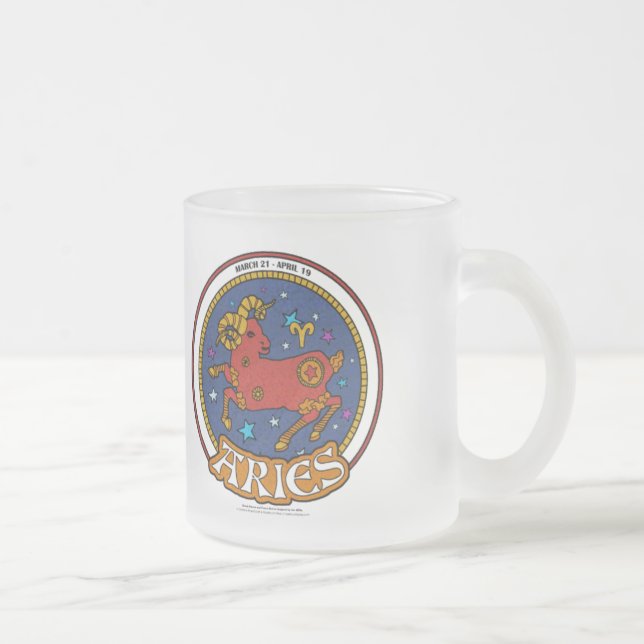 Taza De Cristal Esmerilado NP Aries Frosted Mug (Derecha)