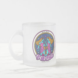 Taza De Cristal Esmerilado NP Gemini 10oz Frosted Glass Mug