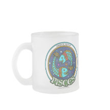 NP Pisces Frost Glass Mug