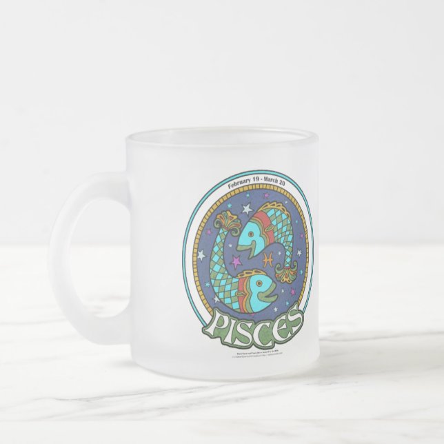 Taza De Cristal Esmerilado NP Pisces Frost Glass Mug (Izquierda)