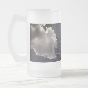 Taza De Cristal Esmerilado Nubes metalizado