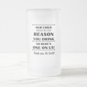 Taza De Cristal Esmerilado Nuestro Hijo Podría Ser La Razón Por La Que El Pro