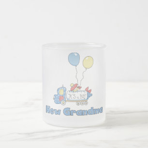 Taza De Cristal Esmerilado Nueva Abuela de Boy Camisetas y Regalos