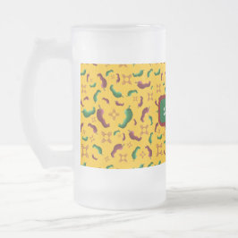 Taza De Cristal Esmerilado Nuevo México Chile rojo y verde Tamales Zia Nopale