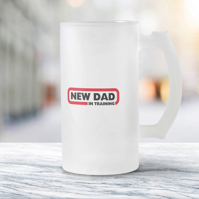 Taza De Cristal Esmerilado Nuevo padre en formación (Subido por el creador)