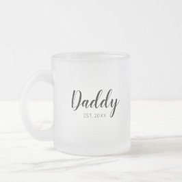 Taza De Cristal Esmerilado Nuevo papa establecido
